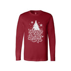 Holiday Long Sleeves- - Merry and Bright” Christmas Tree Design