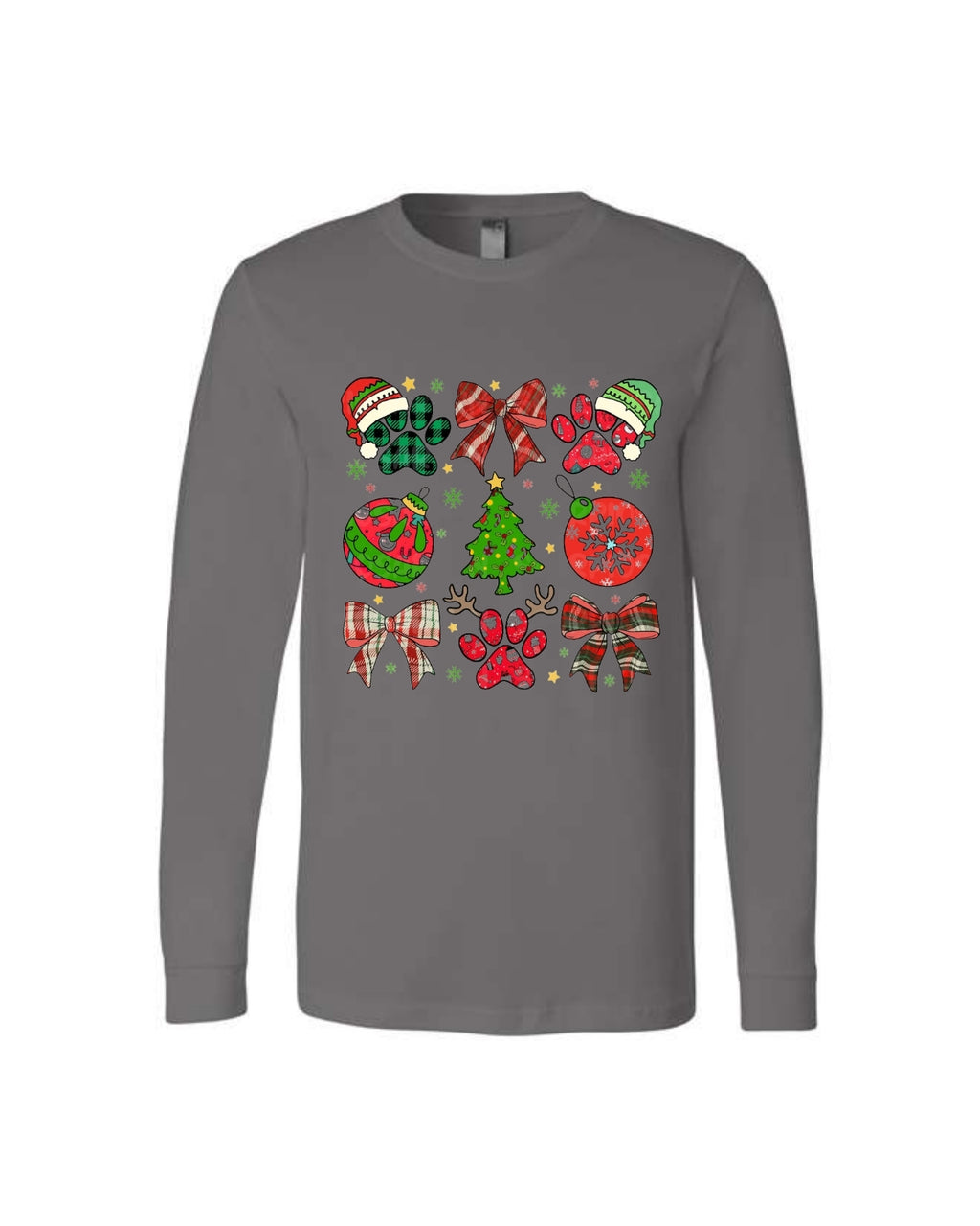 Paw Print Christmas Apparel – Festive Dog Lover Holiday Gift