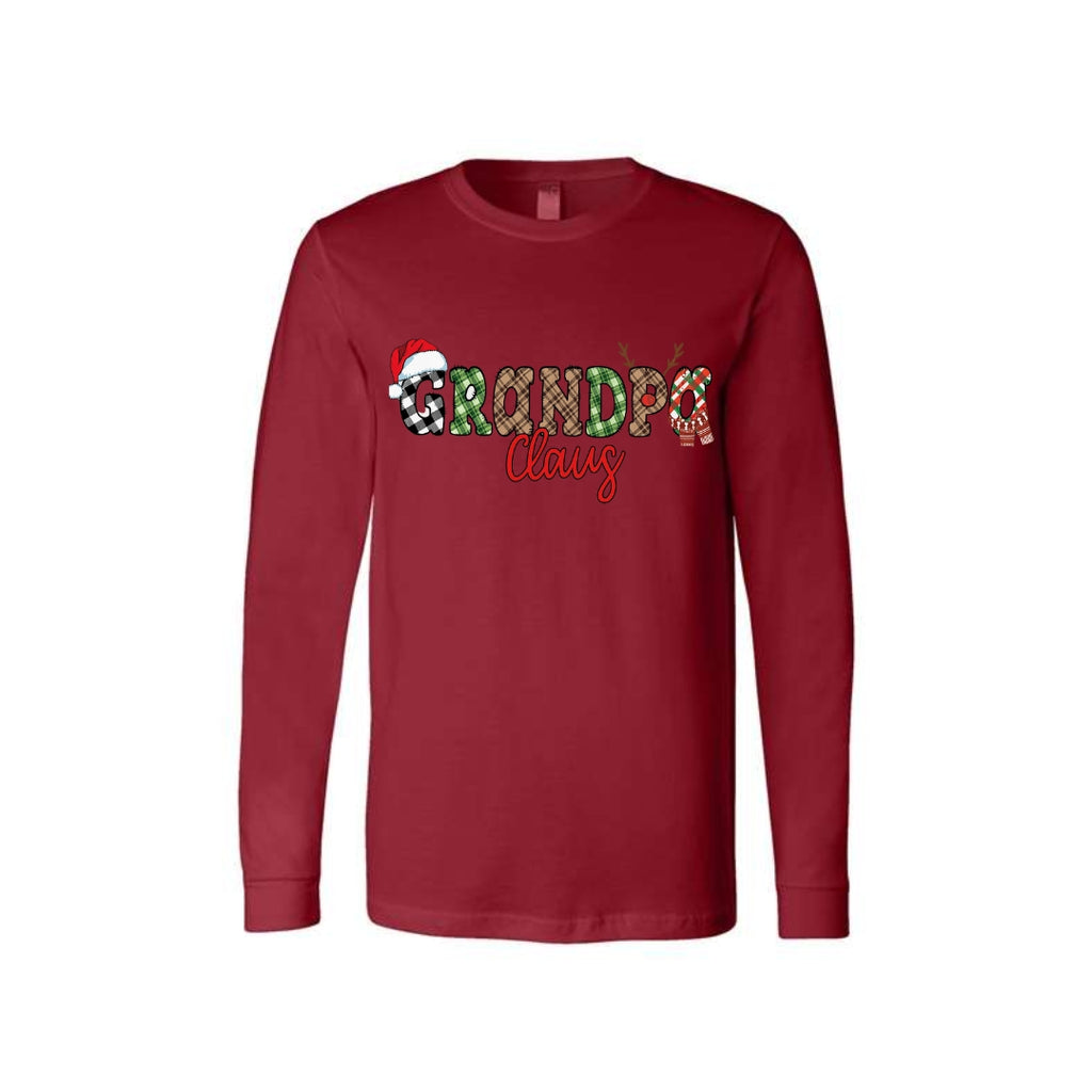 Holiday Long Sleeves- Grandpa Claus Christmas Apparel – Fun & Festive Holiday Outfit for Grandpas
