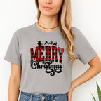 Holiday Shirt - Merry Christmas Buffalo Plaid Graphic