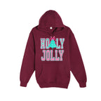 HOLIDAY HOODIE-Holly Jolly Gingham Christmas