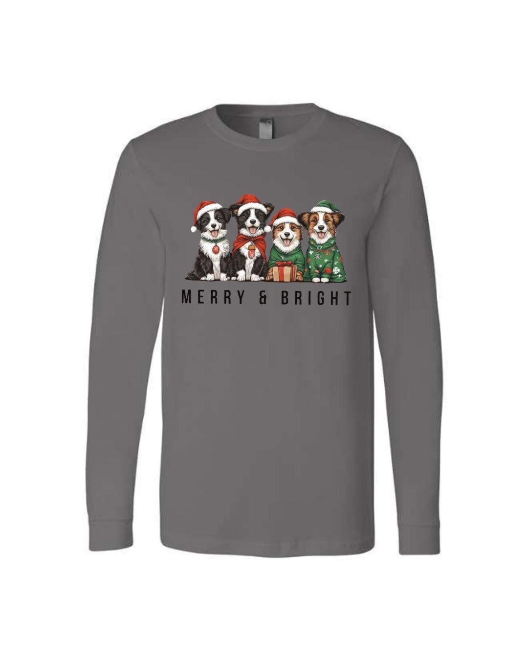 Merry & Bright Border Collie Christmas Design – Festive Holiday Dog Lover Gift