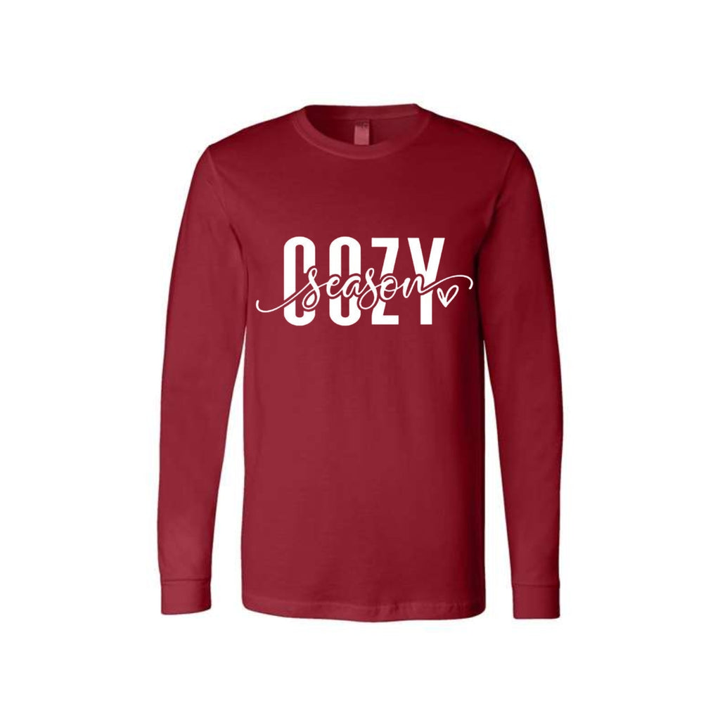 Minimalist Holiday Long Sleeves- Cozy Season Script Design