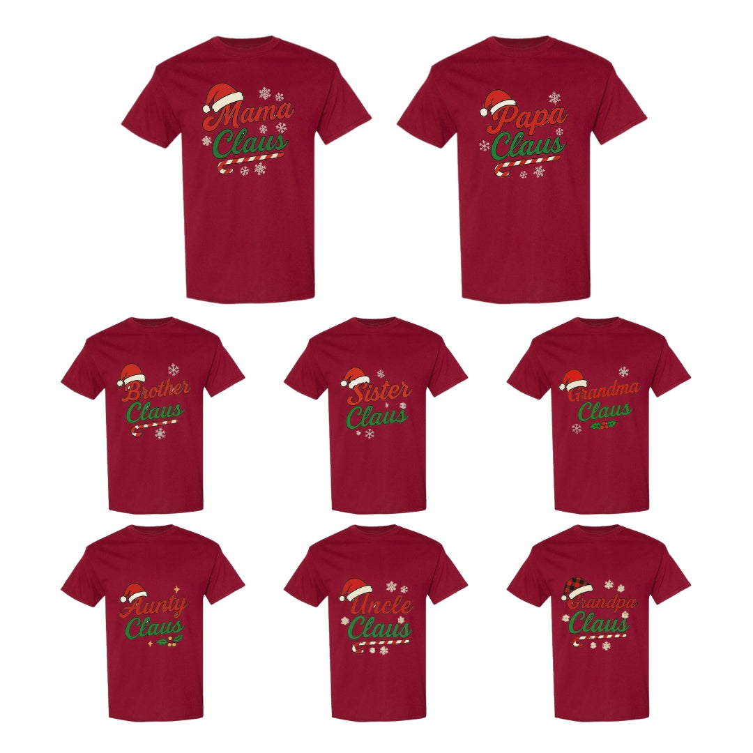 Holiday Shirt - Family Claus Christmas Apparel Collection – Matching Holiday Outfits for the Whole Family