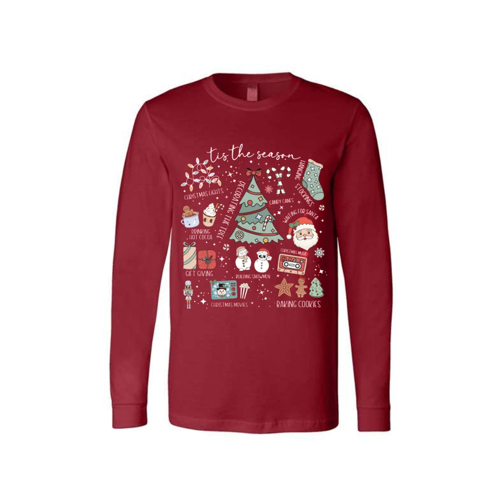 Holiday Long Sleeves- ‘Tis the Season’ Christmas Icons
