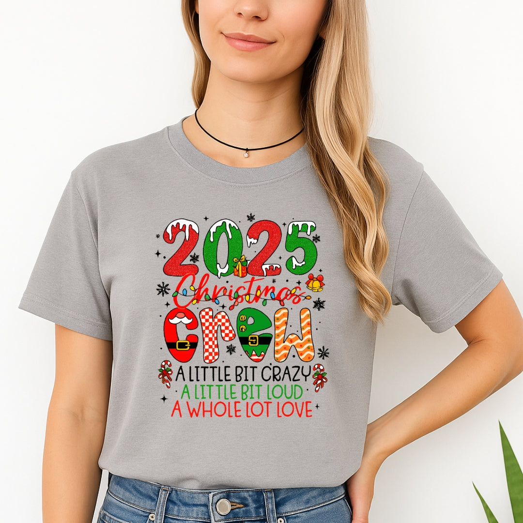 Holiday Shirt - “2025 Christmas Crew” Holiday Design