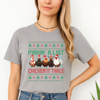 Merry & Furry Tees: Makin’ A List, Chicken It Twice