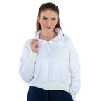 Half Time (Quarter Zip)-White