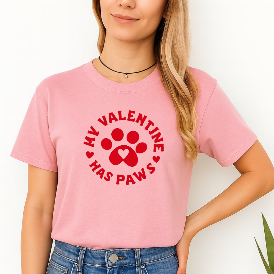 My Valentine Has Paws Sweatshirt & Tee – Cute Pet Lover Valentine Shirt