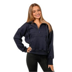Half Time (Quarter Zip)-Navy Blue