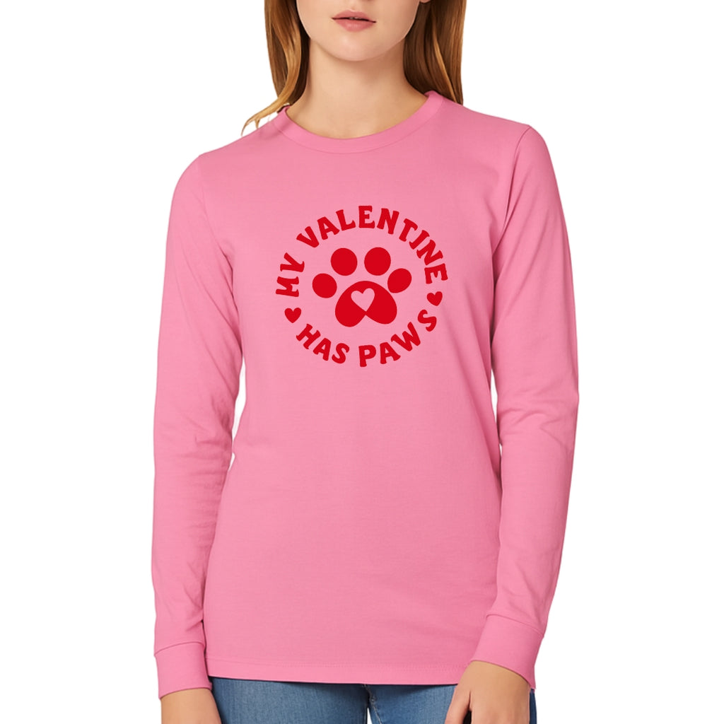 My Valentine Has Paws Sweatshirt & Tee – Cute Pet Lover Valentine Shirt