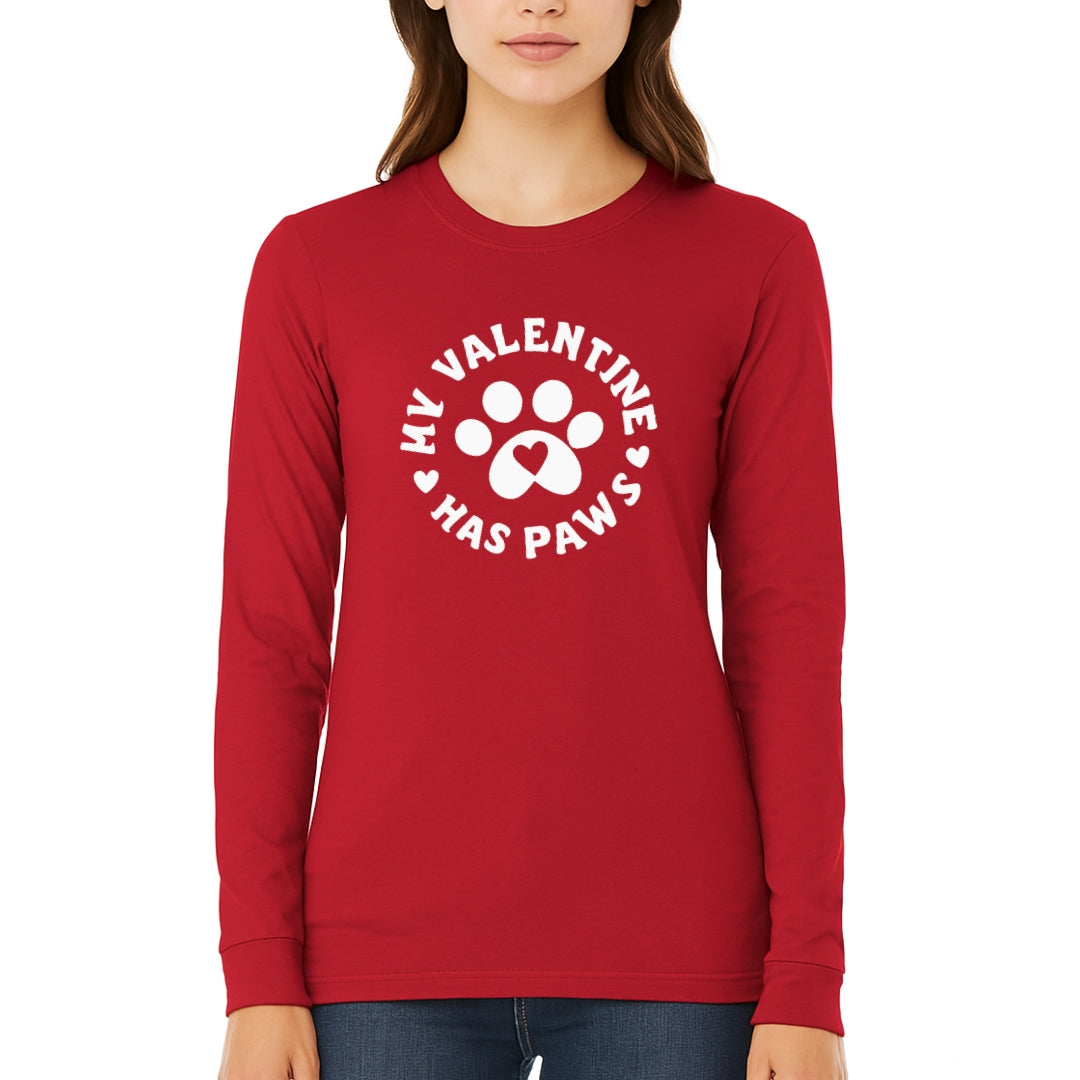 My Valentine Has Paws Sweatshirt & Tee – Cute Pet Lover Valentine Shirt