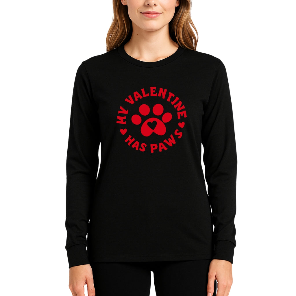 My Valentine Has Paws Sweatshirt & Tee – Cute Pet Lover Valentine Shirt
