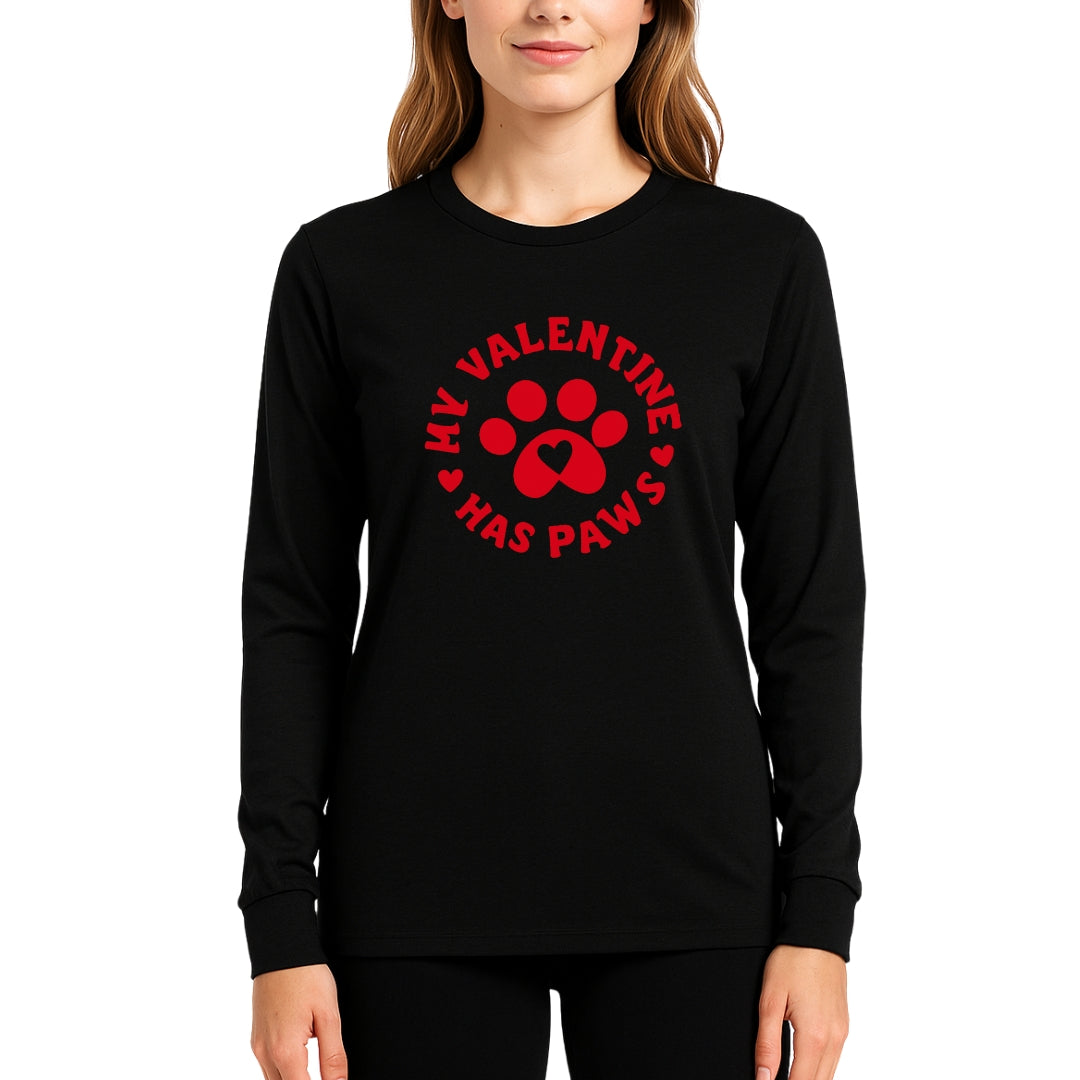 My Valentine Has Paws Sweatshirt & Tee – Cute Pet Lover Valentine Shirt