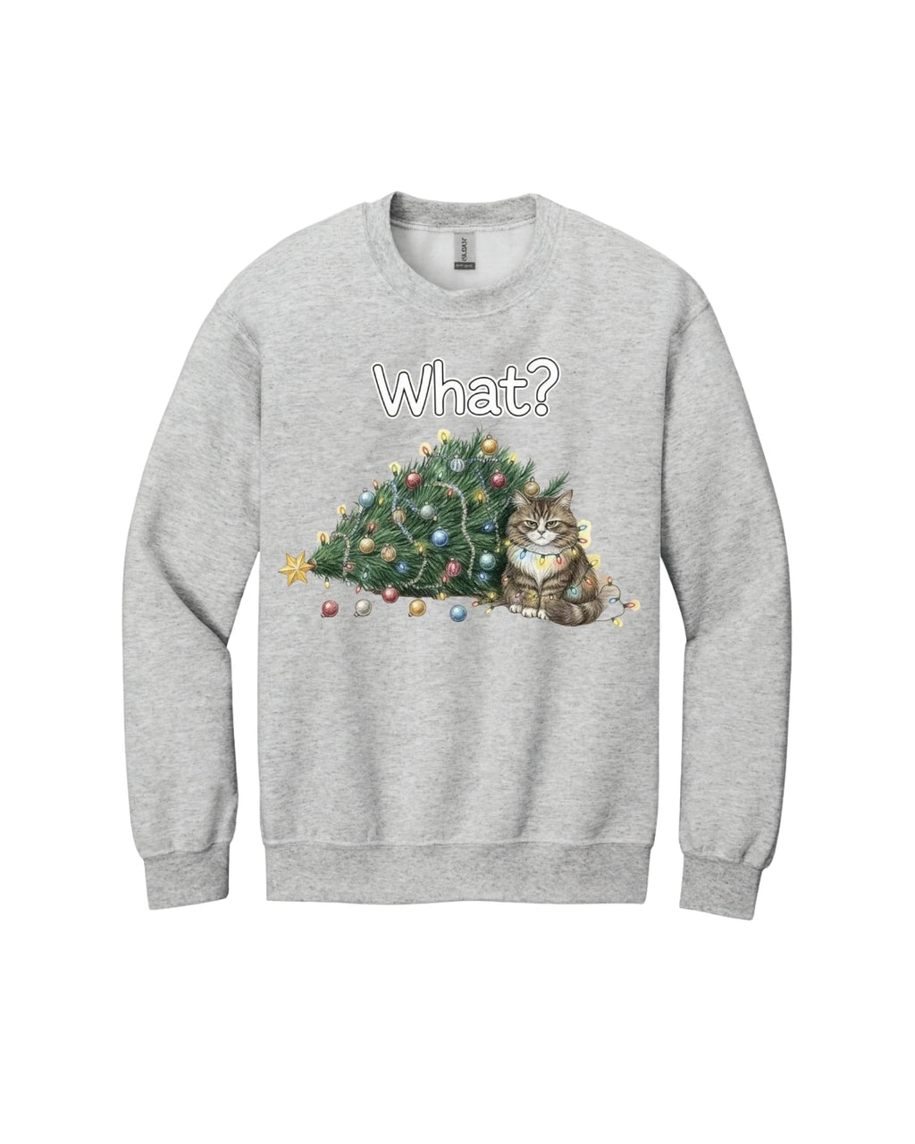“What?” Holiday Cat Lover Gift