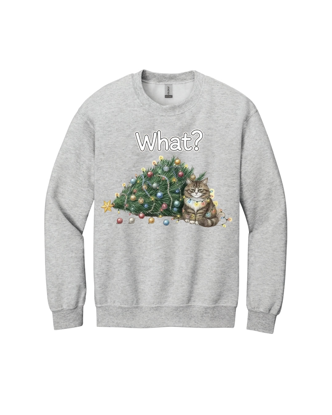 “What?” Holiday Cat Lover Gift