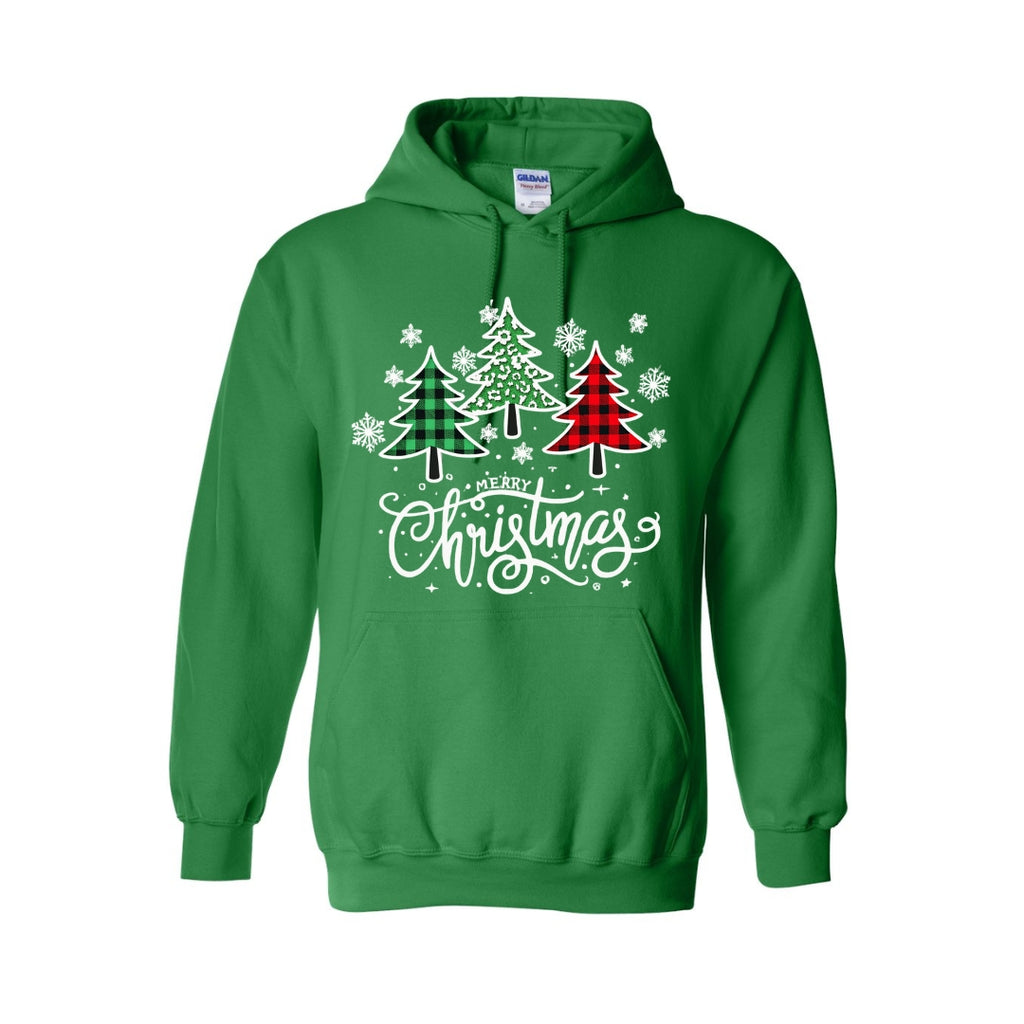 HOLIDAY HOODIE-Merry Christmas 3 Graphic Trees
