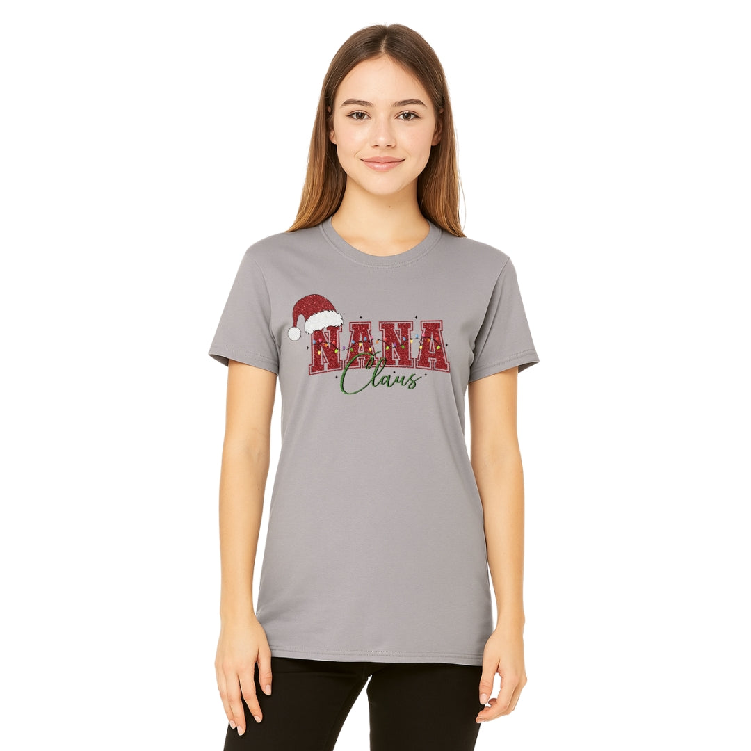 Holiday Shirt - Nana Claus Christmas Apparel – Festive Holiday Outfit for Proud Nanas