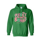 HOLIDAY HOODIE- Merry and Bright Pastel Christmas Graphic