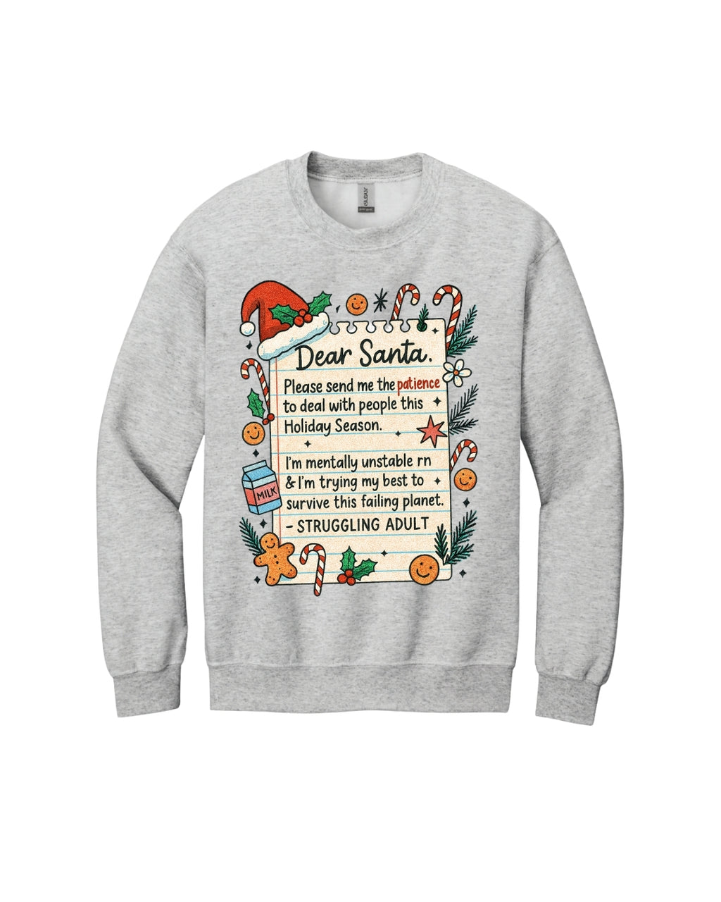 “Dear Santa: Struggling Adult Holiday Survival Design”