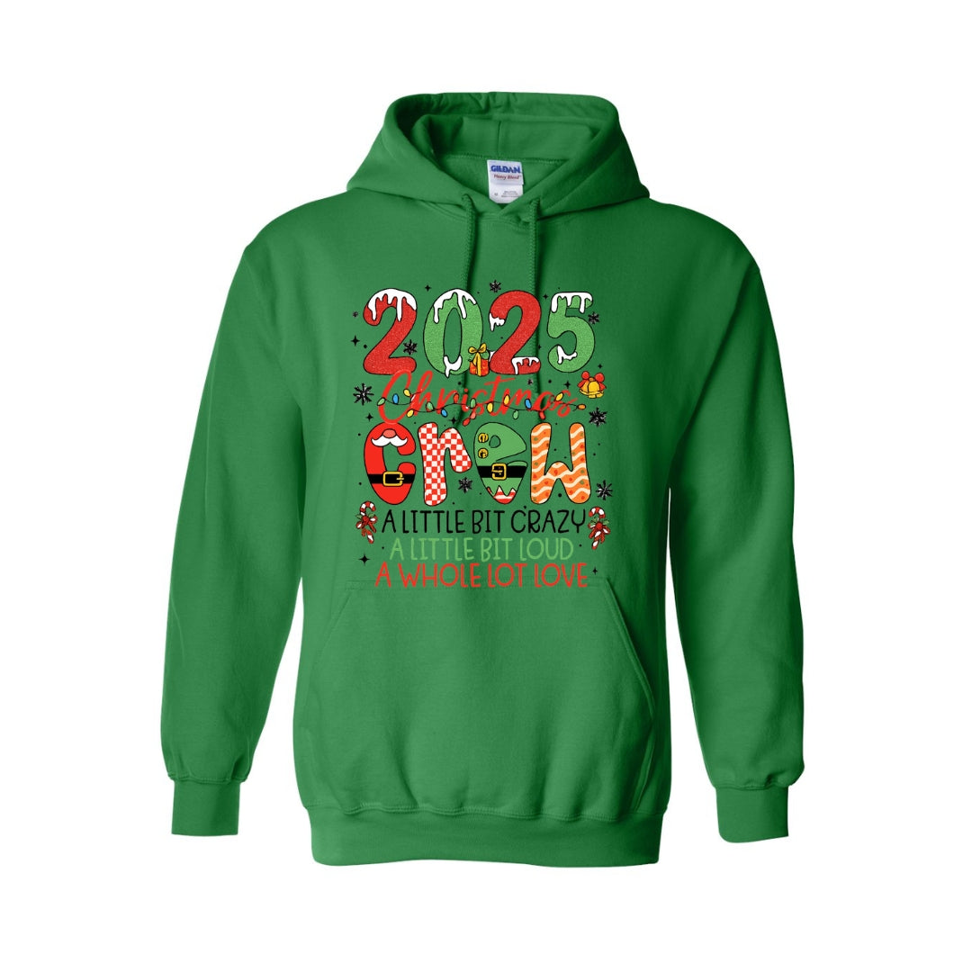 HOLIDAY HOODIE-“2025 Christmas Crew” Holiday Design