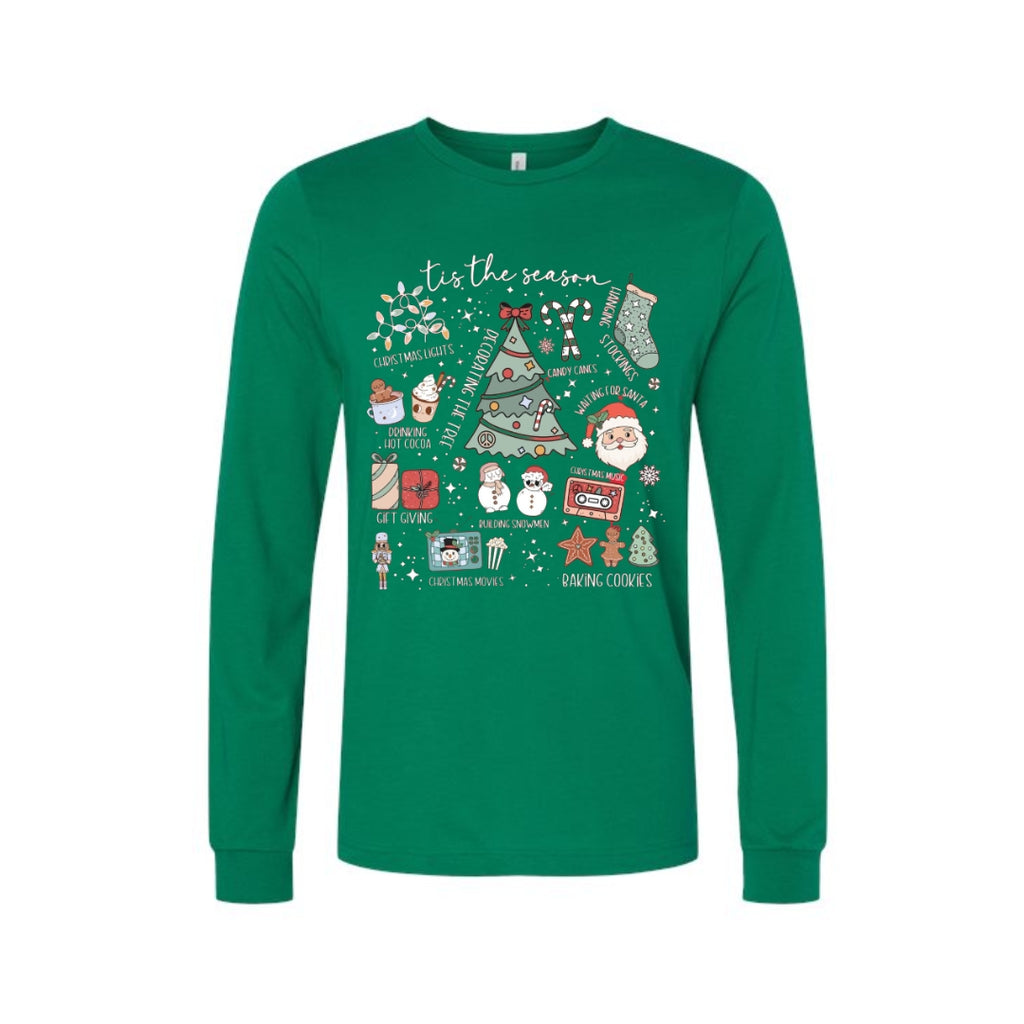 Holiday Long Sleeves- ‘Tis the Season’ Christmas Icons