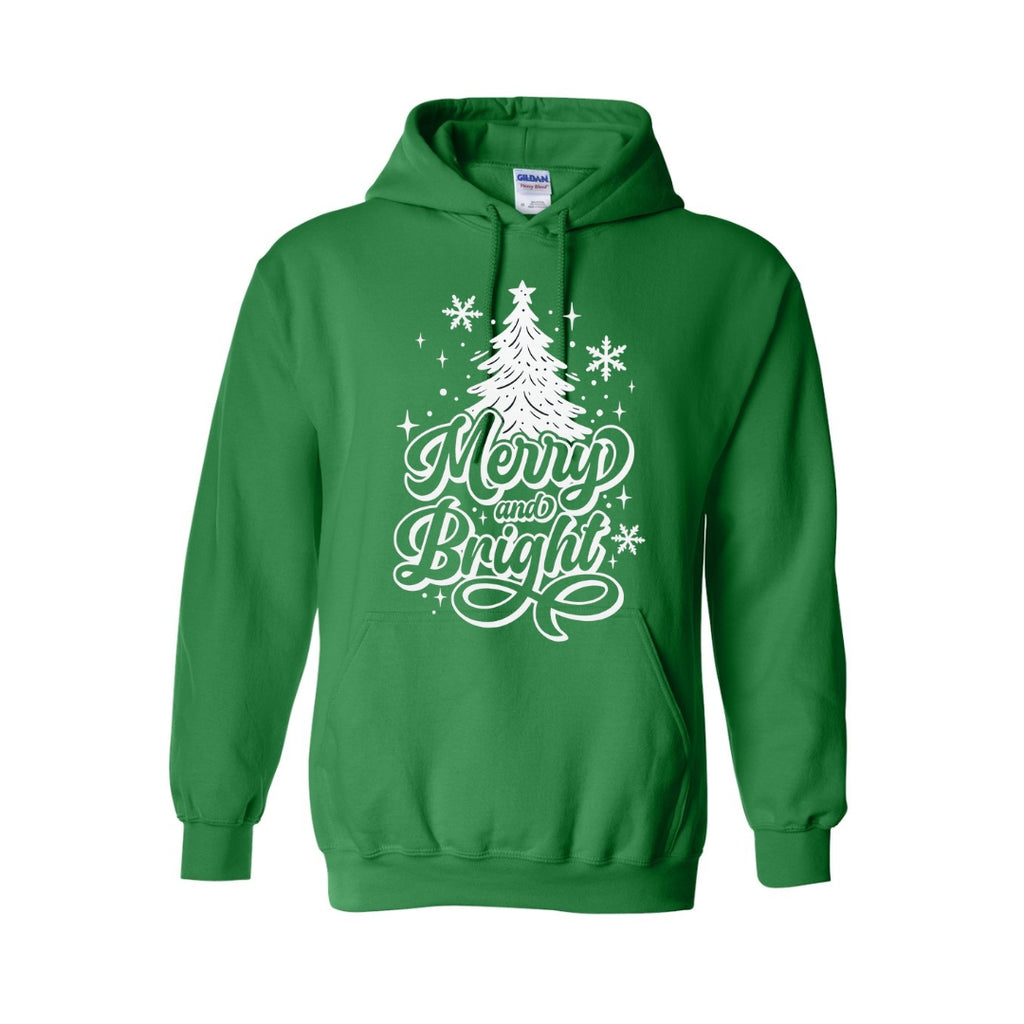 HOLIDAY HOODIE-“Merry and Bright” Christmas Tree Design