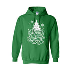 HOLIDAY HOODIE-“Merry and Bright” Christmas Tree Design