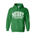 HOLIDAY HOODIE-“Merry Christmas” Bold Letter Design