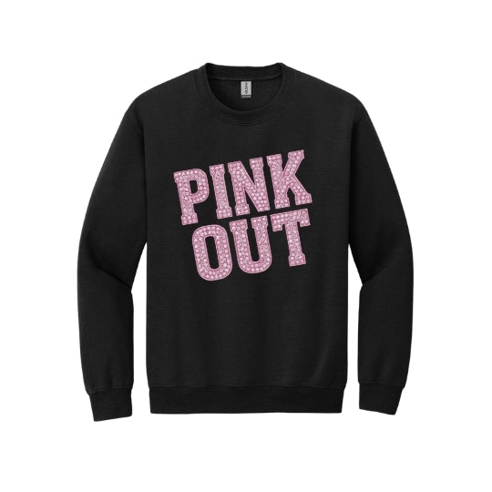 Rhinestone Pink Out Crew