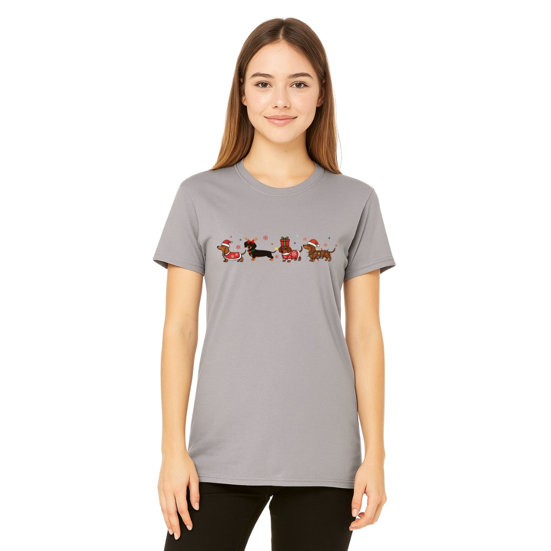 Merry & Furry Tees: Holiday Dachshund Christmas Apparel – Cute Wiener Dog Lover Gift