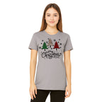 Holiday Shirt -Merry Christmas 3 Graphic Trees