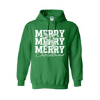 HOLIDAY HOODIE-Merry Merry Merry Christmas Graphic