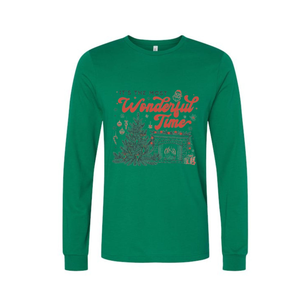 Holiday Long Sleeves-It’s the Most Wonderful Time Christmas Graphic