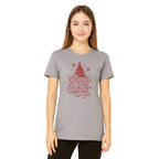 Minimalist Holiday Shirt - Merry and Bright” Christmas Tree Design