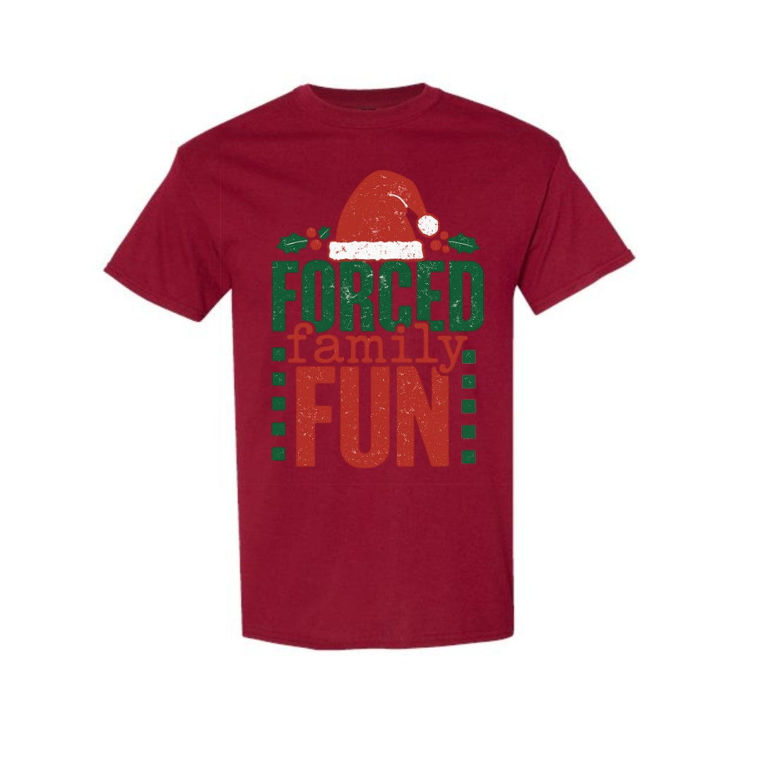 “Holiday Forced Family Fun Festive Humor Design”