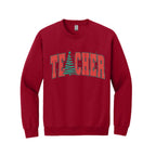 Holiday Crewneck Sweatshirt-Festive “Teacher” Christmas Apparel – Perfect Holiday Gift for Educators