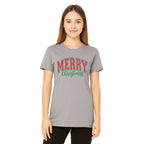 Minimalist Holiday Shirt - “Merry Christmas” Bold Letter Design