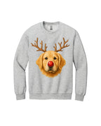 Reindeer Golden Retriever Christmas Design – Cute Holiday Dog Graphic