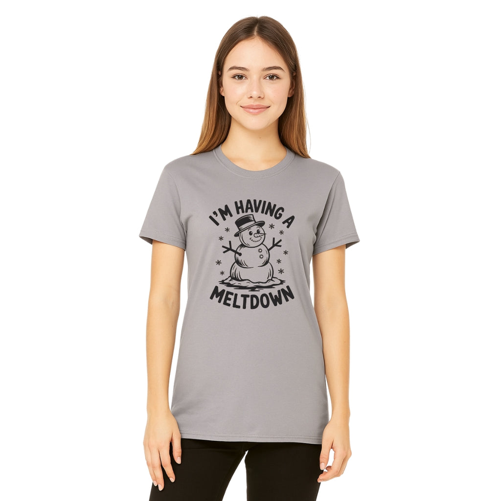 FUNNY HOLIDAY SHIRT: I’m Having a Meltdown – Funny Snowman Christmas Design
