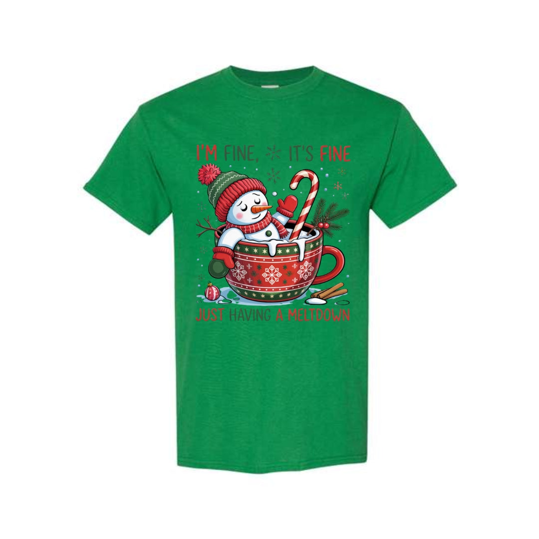 FUNNY HOLIDAY SHIRT: “Everything Is Fine — Just Having a Meltdown” V2