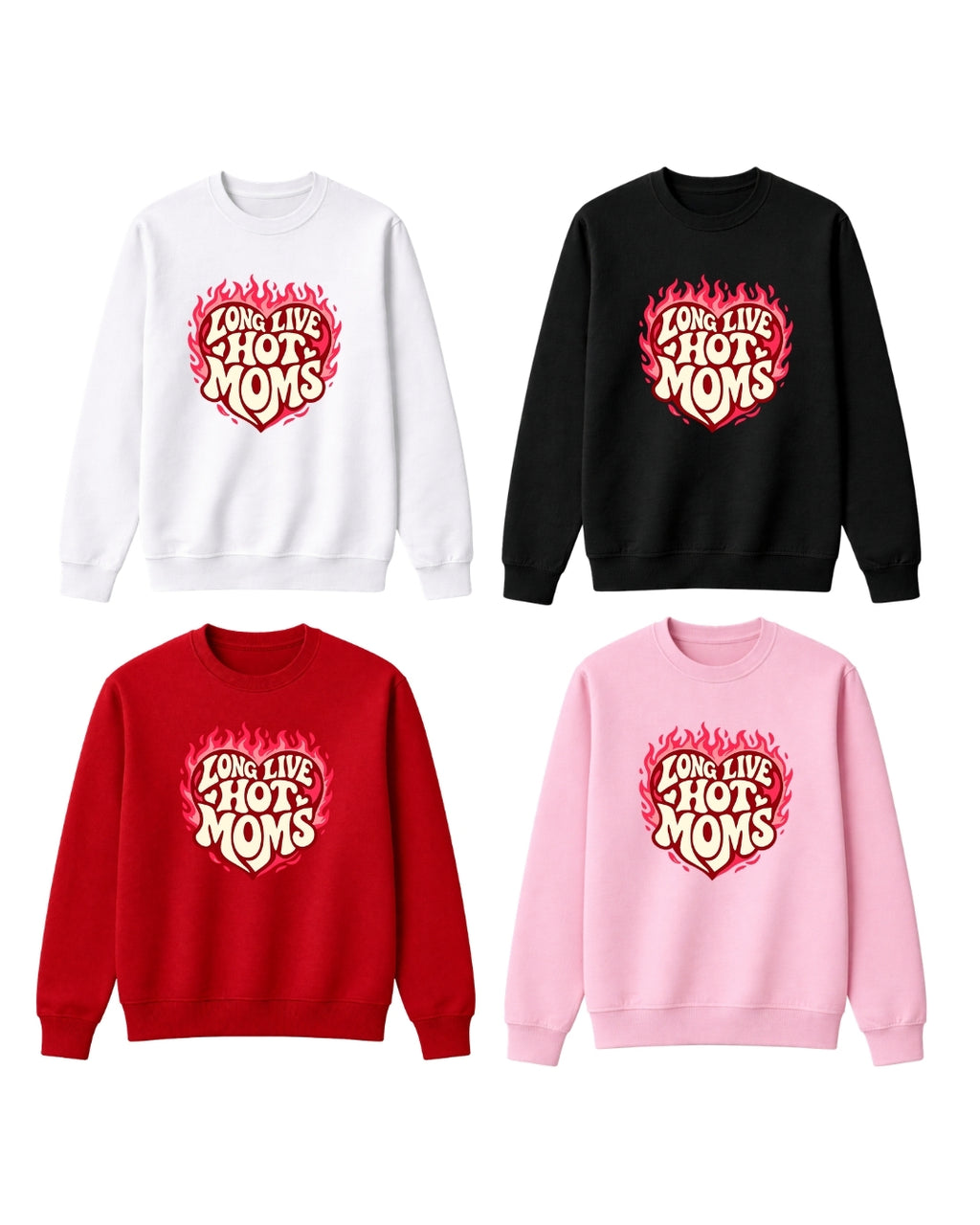 Long Live Hot Moms Shirt – Trendy Bold Mom Graphic Tee