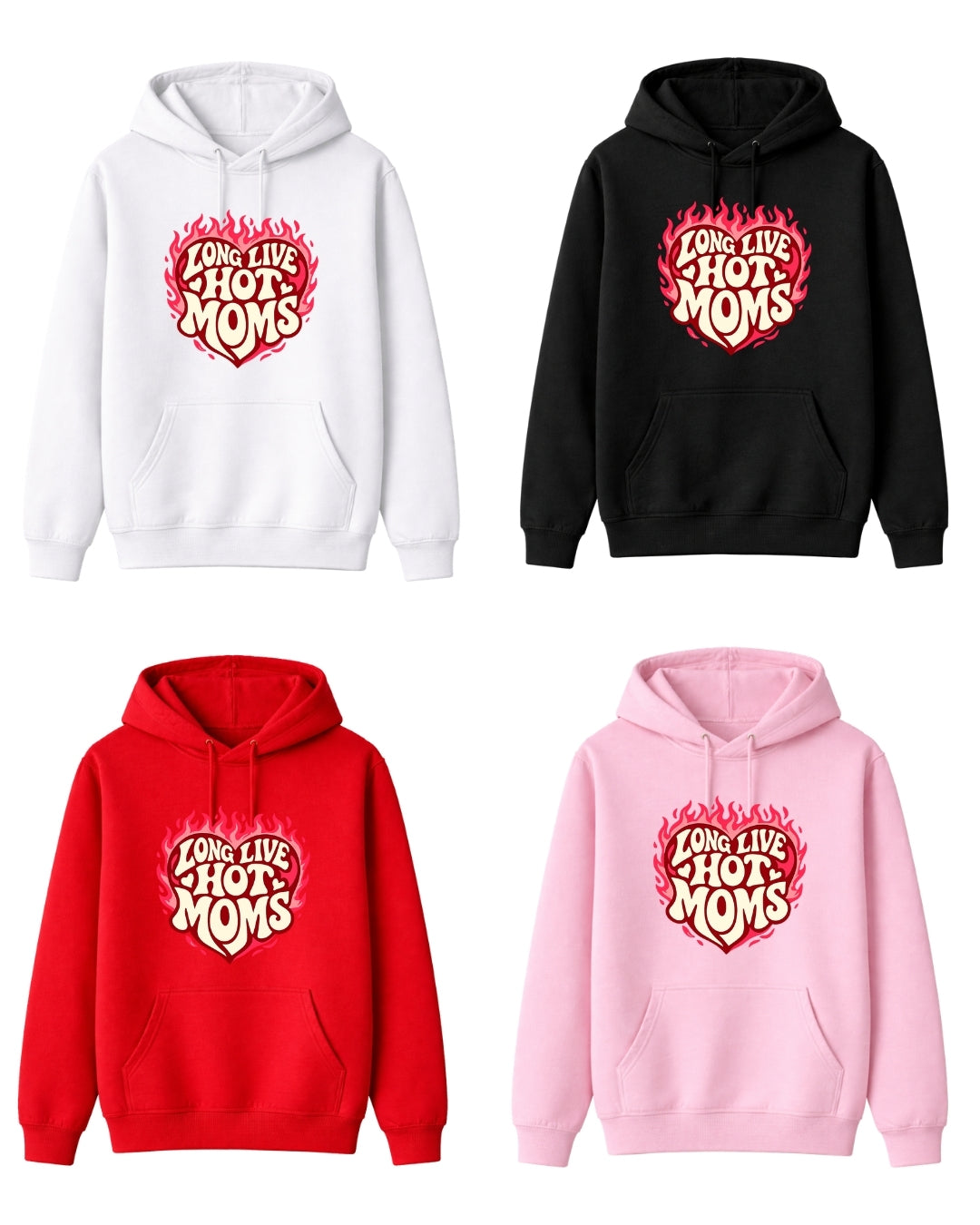 Long Live Hot Moms Shirt – Trendy Bold Mom Graphic Tee