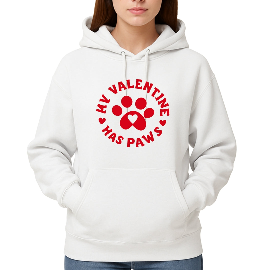 My Valentine Has Paws Sweatshirt & Tee – Cute Pet Lover Valentine Shirt