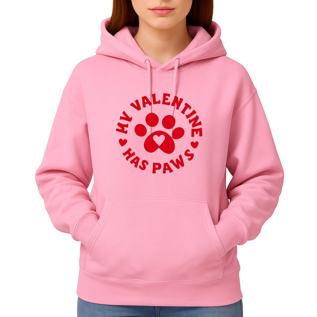 My Valentine Has Paws Sweatshirt & Tee – Cute Pet Lover Valentine Shirt