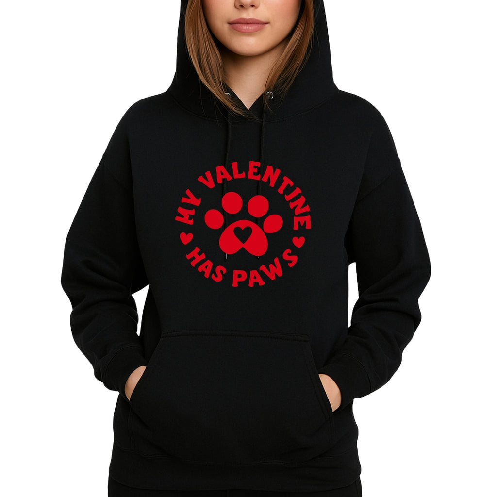 My Valentine Has Paws Sweatshirt & Tee – Cute Pet Lover Valentine Shirt