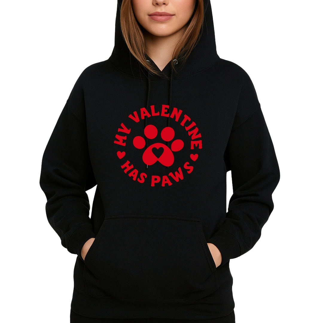 My Valentine Has Paws Sweatshirt & Tee – Cute Pet Lover Valentine Shirt