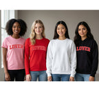 Lover Sweatshirt & Tee – Classic Valentine’s Day Varsity Shirt