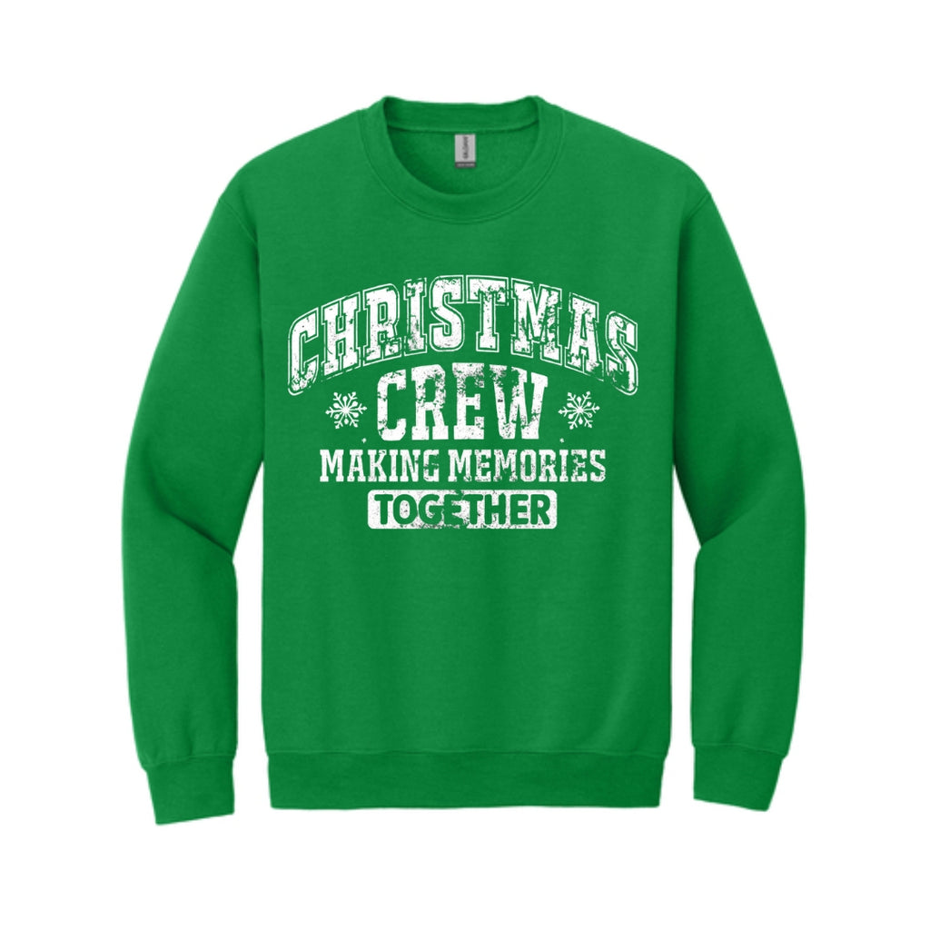 Holiday Crewneck Sweatshirt-“Merry Christmas” Bold Letter Design