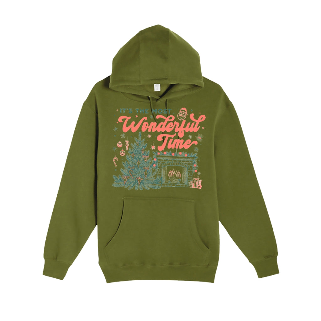 HOLIDAY HOODIE-It’s the Most Wonderful Time Christmas Graphic